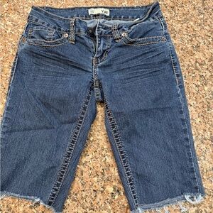 YMI Women's Dark Blue Denim‎ Shorts